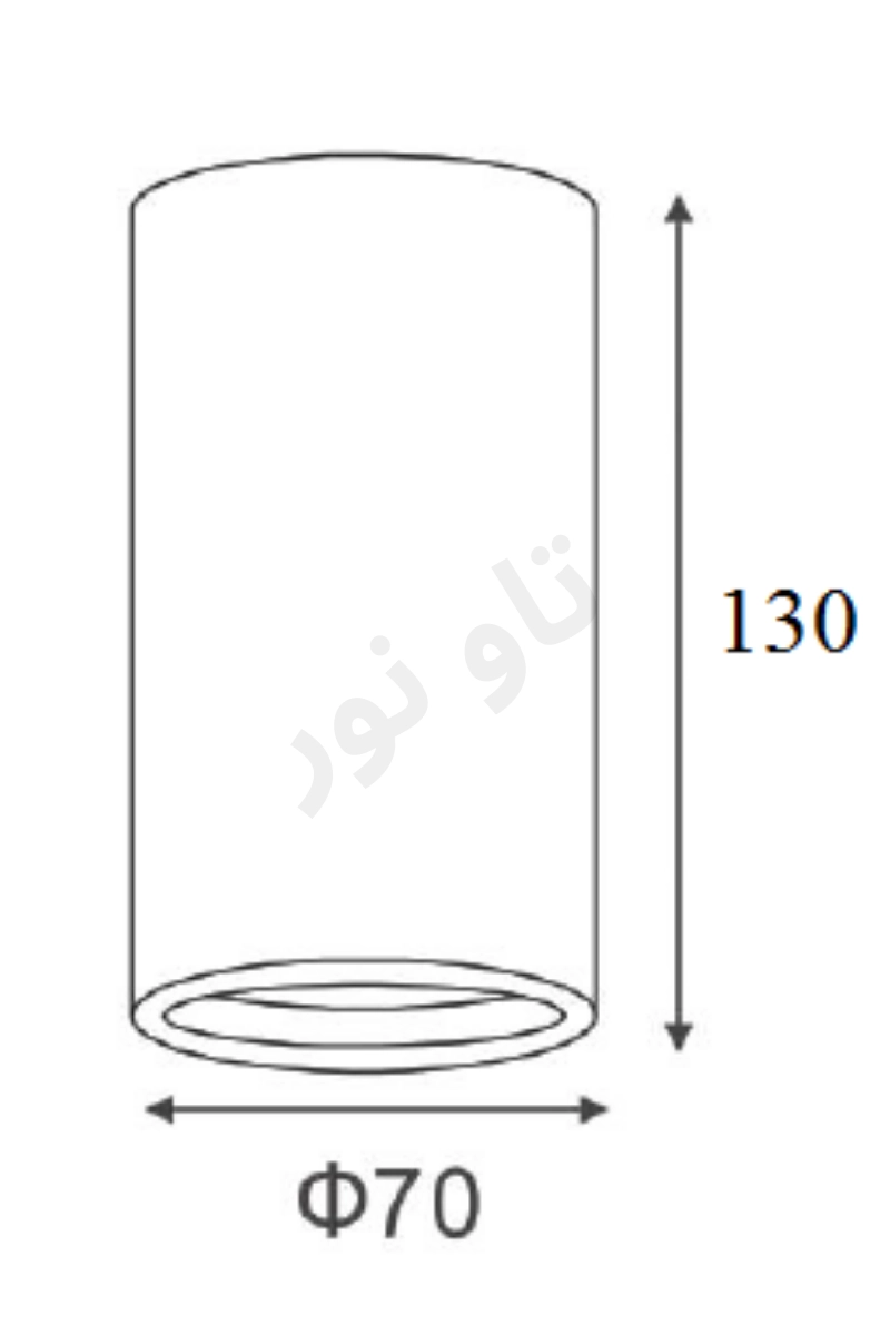 فریم گچی استوانه