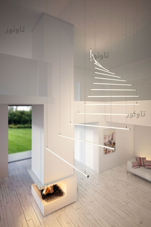 چراغ خطی آویز لوله ای