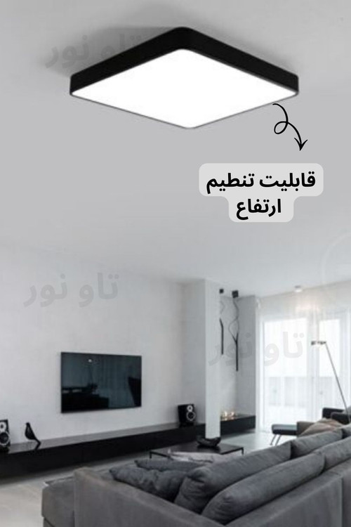 پنل سقفی روکار و آویز مربعی و مستطیلی فلت