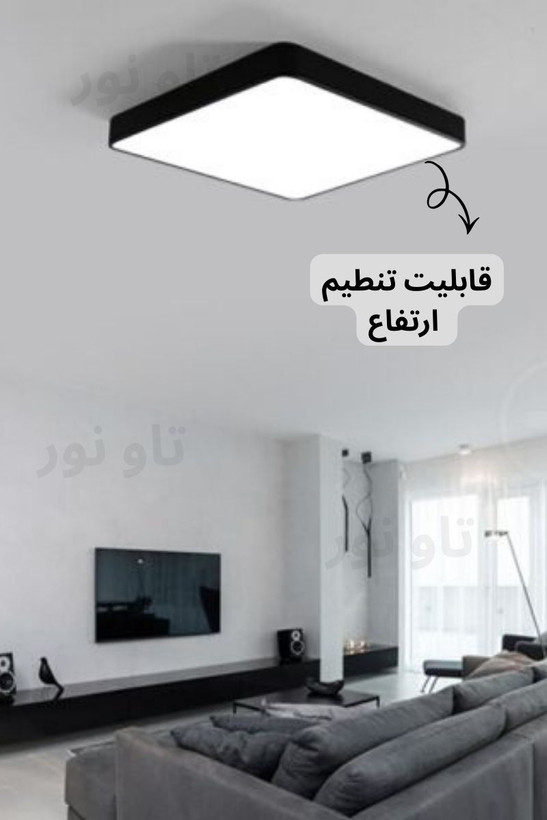 پنل سقفی روکار و آویز مربعی و مستطیلی فلت