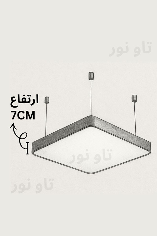 پنل سقفی روکار و آویز مربعی و مستطیلی فلت
