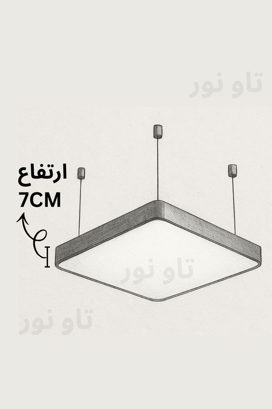 پنل سقفی روکار و آویز مربعی و مستطیلی فلت