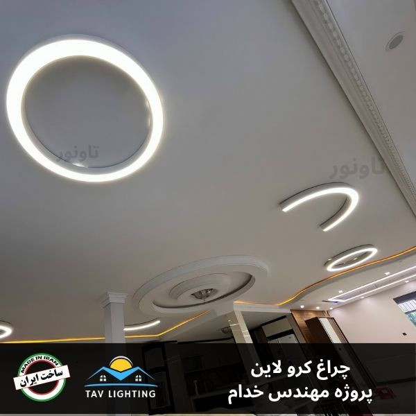 چراغ خطی منحنی کرو